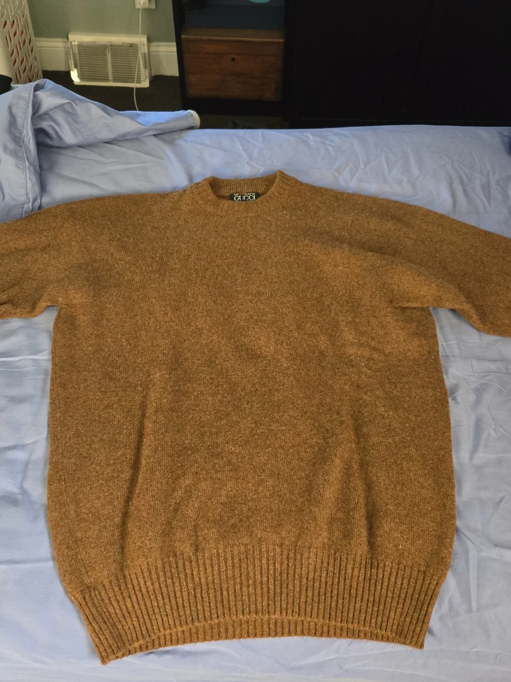 Gucci Men’s Brown Crewneck Cashmere Sweater
